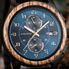 BOBO BIRD montre montre-bracelet en bois homme fabriqué à la main Vintage nouvelle montre à Quartz en bois avec montre en bois naturel élégante Unique personnalisé
