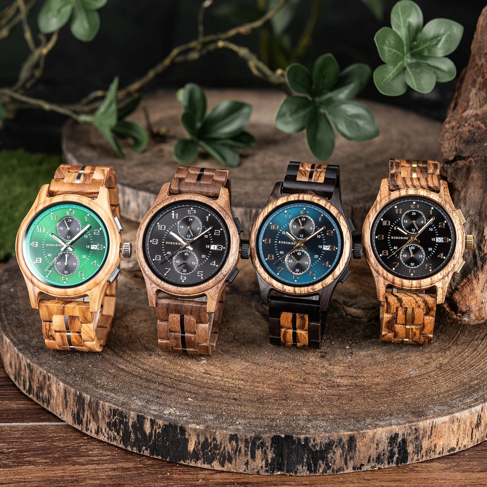 BOBO BIRD montre montre-bracelet en bois homme fabriqué à la main Vintage nouvelle montre à Quartz en bois avec montre en bois naturel élégante Unique personnalisé