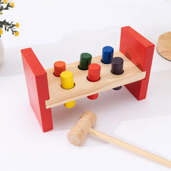 Jouet de martelage en bois Montessori – Développer la motricité fine et le plaisir éducatif pour les tout-petits