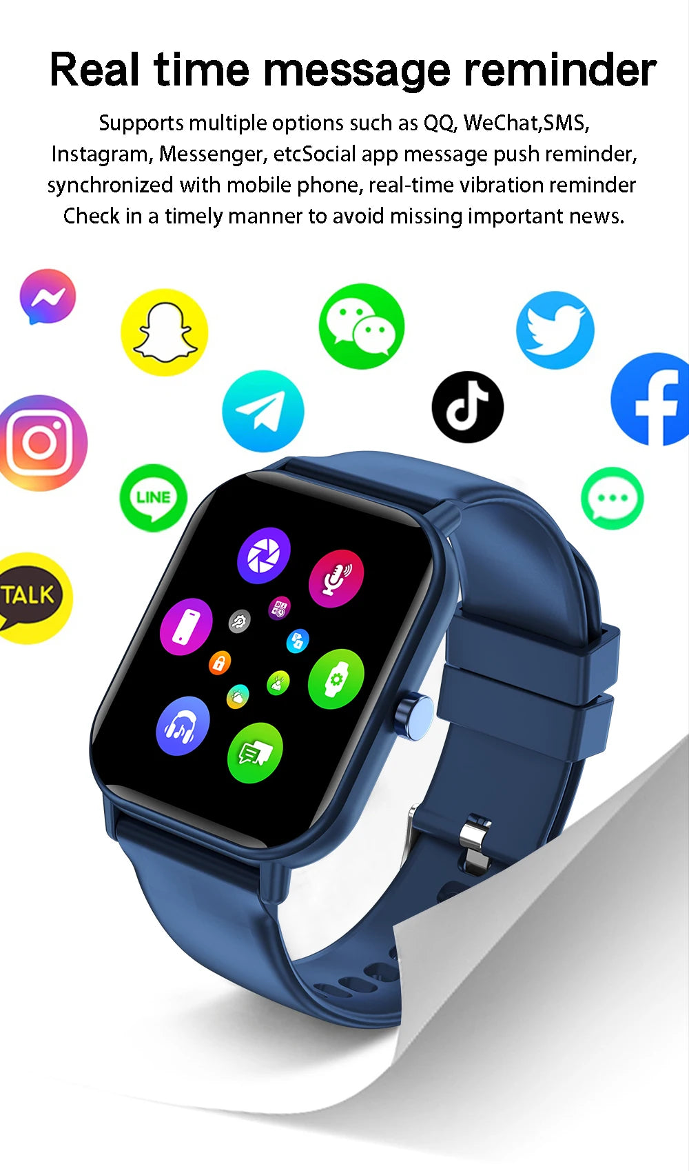 Montre de Sport pour enfants, écran HD, montre intelligente avec bracelet en Silicone, montre-bracelet électronique étanche, cadeau pour garçons et filles