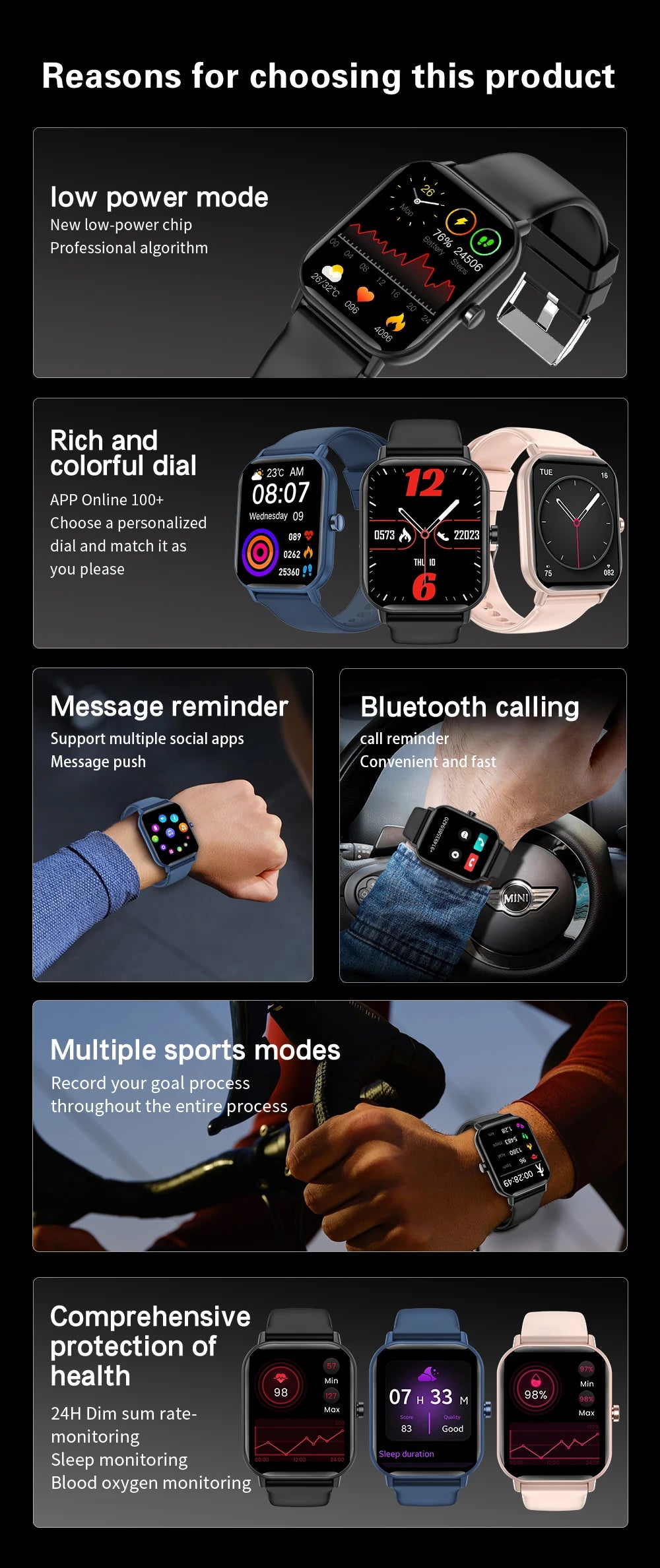 Montre de Sport pour enfants, écran HD, montre intelligente avec bracelet en Silicone, montre-bracelet électronique étanche, cadeau pour garçons et filles