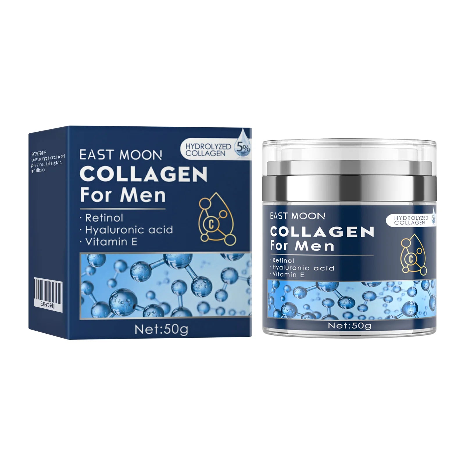 East Moon 50g collagène hommes crème Anti-rides hydratant pour le visage raffermissant Lifting cou peau lisse instantanée crème nourrissante pour le visage