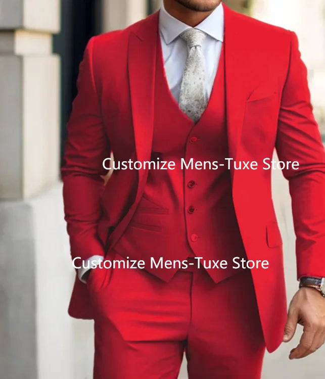 Zones Me-Costume Slim Fit pour Homme, Tenues de Mariage Formelles, Gris, Veste 3 Pièces, Pantalon avec GlabtMade, 2024