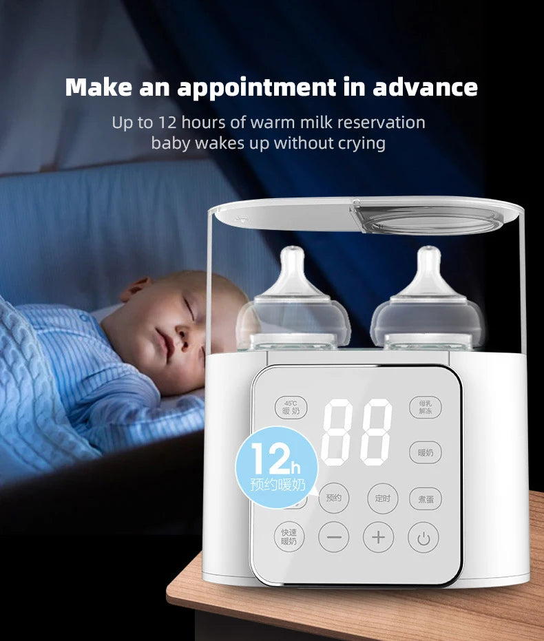 Chauffe-biberon multifonction rapide, accessoires pour bébé, chauffe-aliments, chauffe-lait, stérilisateur avec contrôle précis de la température
