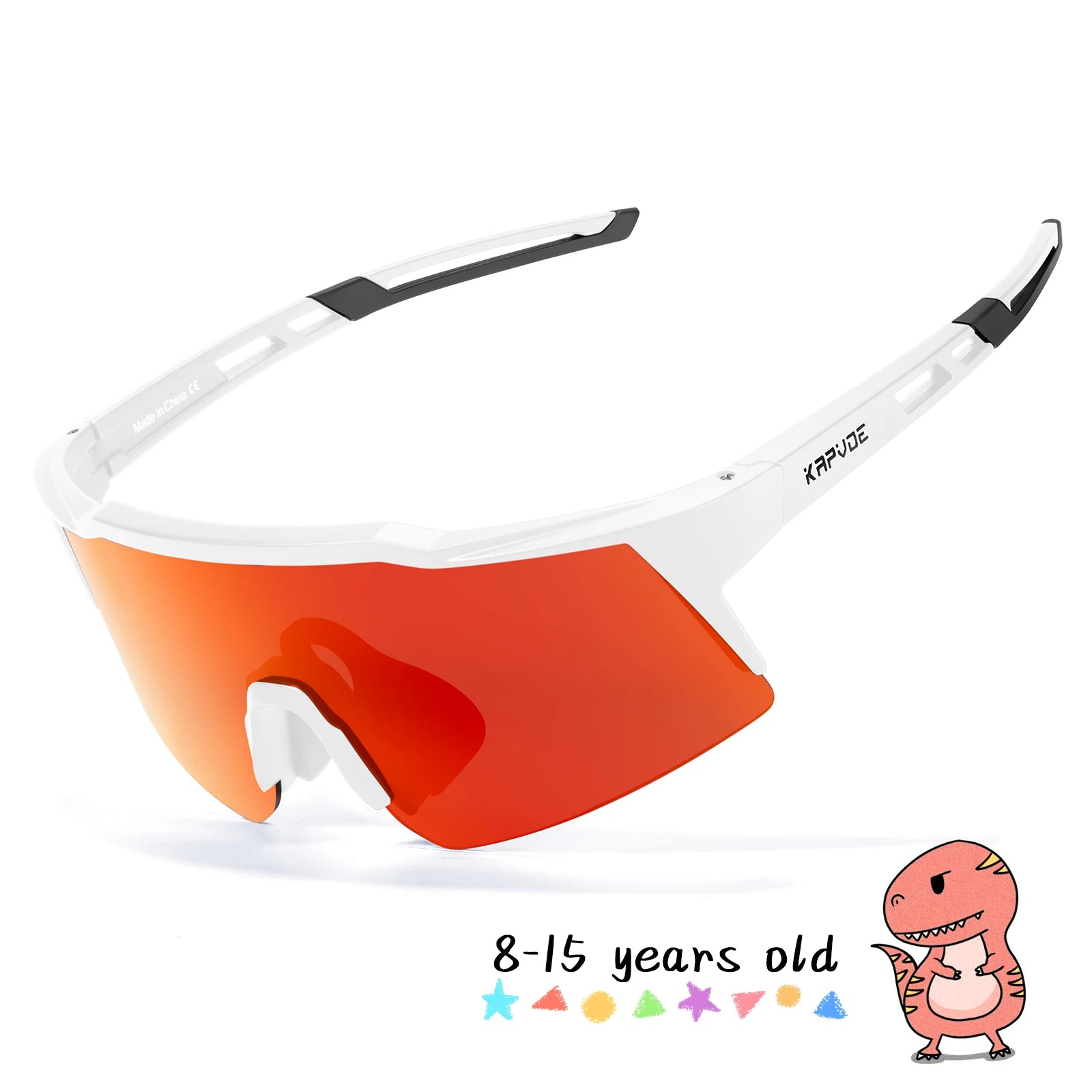 Kapvoe lunettes de soleil photochromiques pour enfants Protection UV400 lunettes de cyclisme de Sport enfants garçons filles lunettes de vélo de mode lunettes de vélo