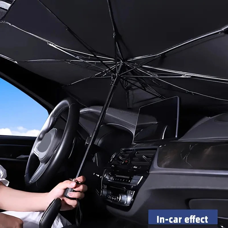 Foldable Sunshade for Car Windshield, Anti-Ultraviolet, for Car Front Window (Heat Protection)