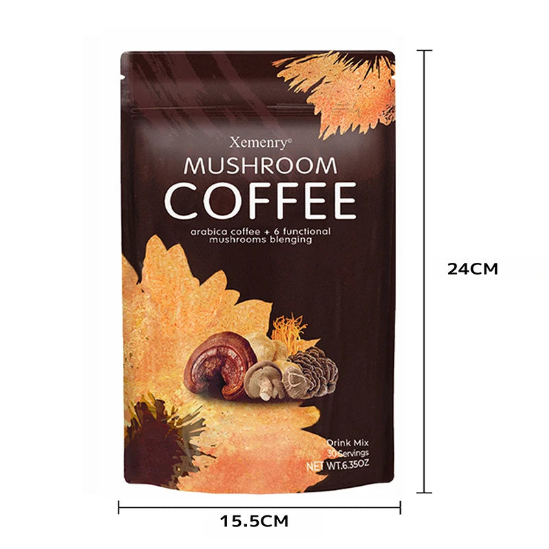 Café de chambre plus lent avec crinière de discussion, cordyceps, reishi, reconstitue l'énergie, améliore la concentration, améliore l'immunité, 1 paquet
