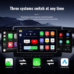 2025 New Android 14 CarPlay Ai Box 4G + 64G Wired to Wireless 3-in-1 Smart Dongle Plug and Play for YouTube Nexflit Wifi Mini Box