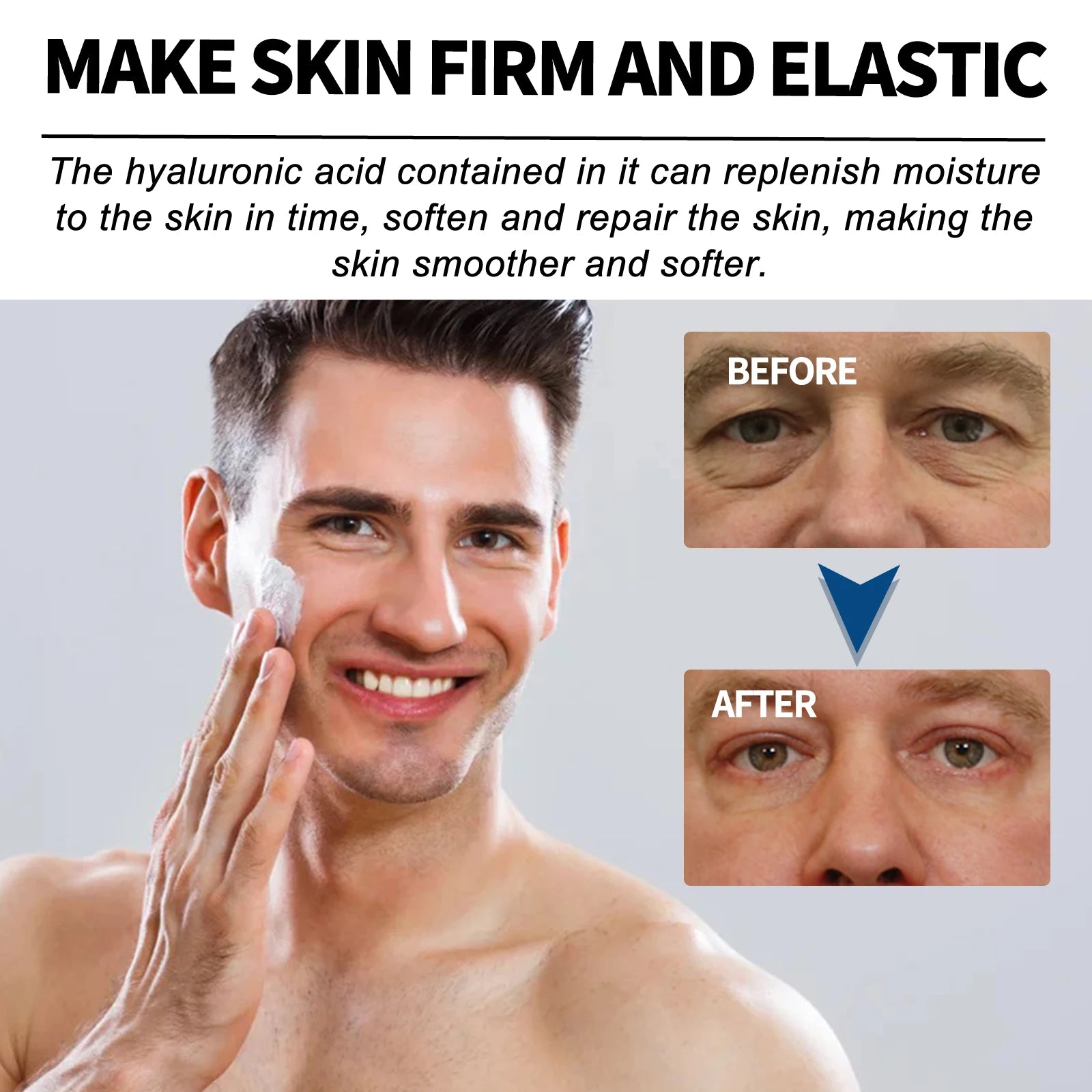 East Moon 50g collagène hommes crème Anti-rides hydratant pour le visage raffermissant Lifting cou peau lisse instantanée crème nourrissante pour le visage