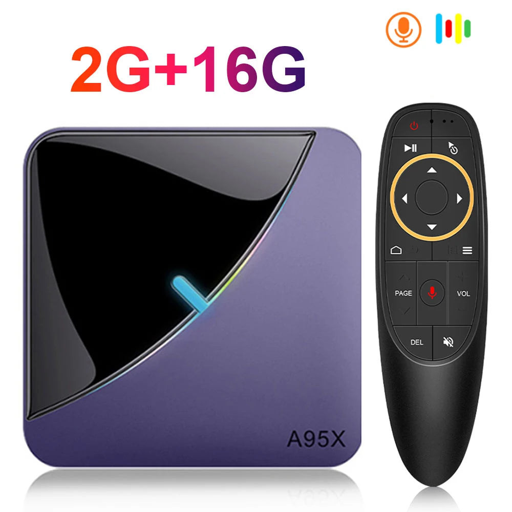 Boîtier Smart TV Android 11, A95X F3AirII, Amlogic S905Y4 BTpig, 4 Go RAM, 64 Go ROM, 4K, Vidéo RGB Light, 2024G, 5G, Touriste, Wifi, Décodeur Dean, 2.4