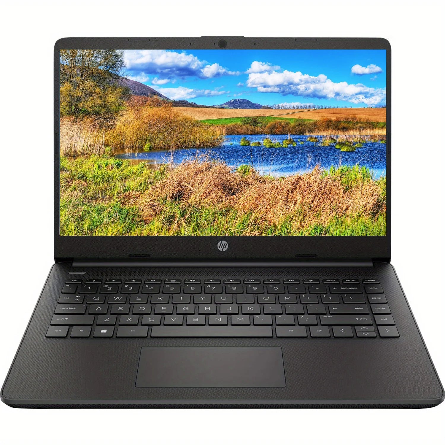 HP-Ordinateur portable professionnel 14 pouces, Intel Celeron N4120,16 Go de RAM,384 Go de stockage (128 Go eMMC + 256 Go de carte SD),1 an Office 365