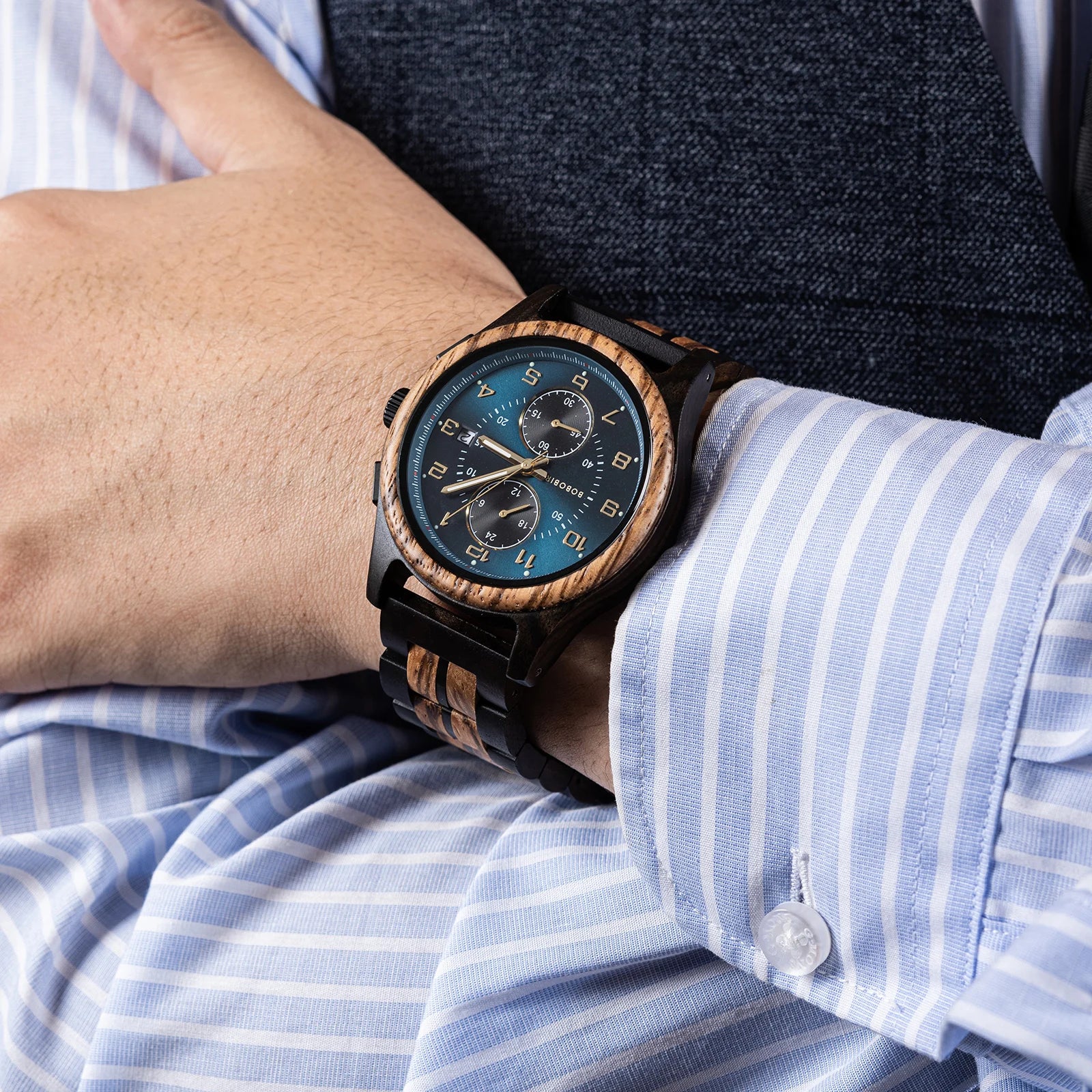 BOBO BIRD montre montre-bracelet en bois homme fabriqué à la main Vintage nouvelle montre à Quartz en bois avec montre en bois naturel élégante Unique personnalisé