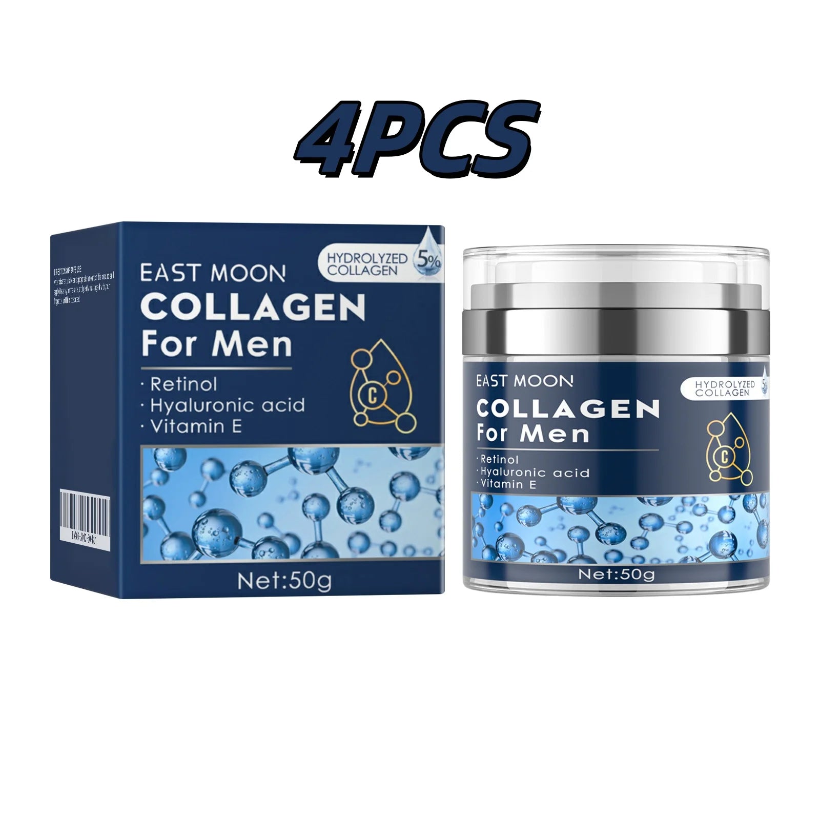 East Moon 50g collagène hommes crème Anti-rides hydratant pour le visage raffermissant Lifting cou peau lisse instantanée crème nourrissante pour le visage
