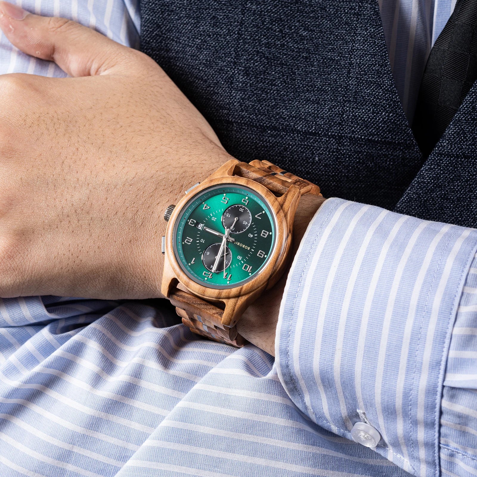 BOBO BIRD montre montre-bracelet en bois homme fabriqué à la main Vintage nouvelle montre à Quartz en bois avec montre en bois naturel élégante Unique personnalisé