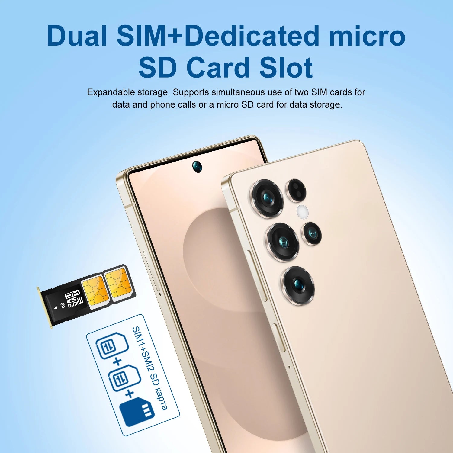 S26 Ultra Tablet PC, 7.3-inch, HD, Global Edition, Dual Original Smart Card, 8000mAh Battery, Face Tab, 2025 Trend
