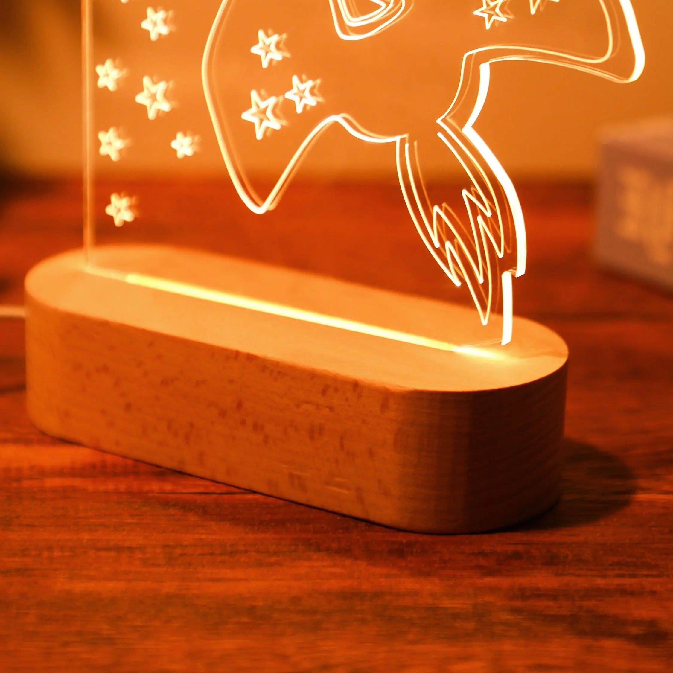 Bébé enfants USB veilleuse personnalisé enfants nom lampe personnalisé pépinière nouveau-né chambre décoration de la maison anniversaire Souvenir cadeau