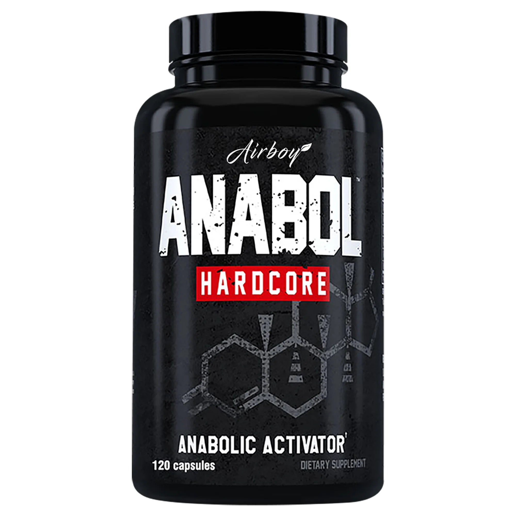 Supplément Anabol Hardcore - Aide à construire les muscles maigres, fermes et de haute qualité, favorise la croissance musculaire - 120 gélules