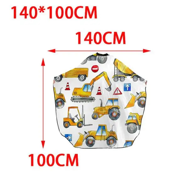 Manteau de salon de coiffure pour enfants, couches de coiffure professionnelles pour enfants, réutilisables et imperméables pour couper les cheveux, teinture pour cheveux, shampoing