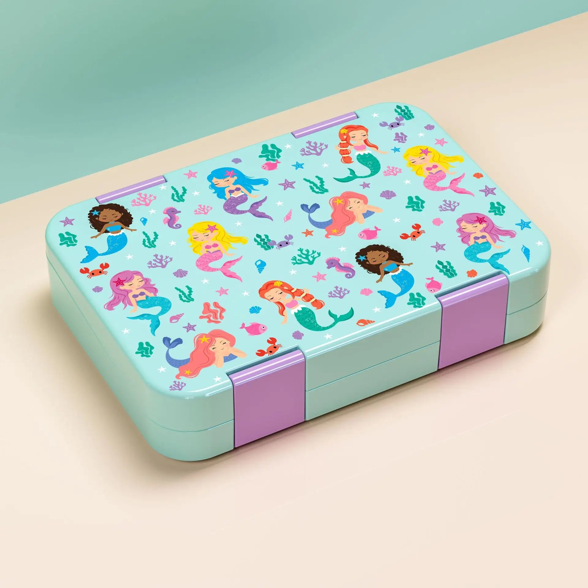 Boîte à lunch Bento pour enfants avec 4/6 compartiments, récipient alimentaire sans BPA, passe au micro-ondes et au lave-vaisselle pour les repas, l'école