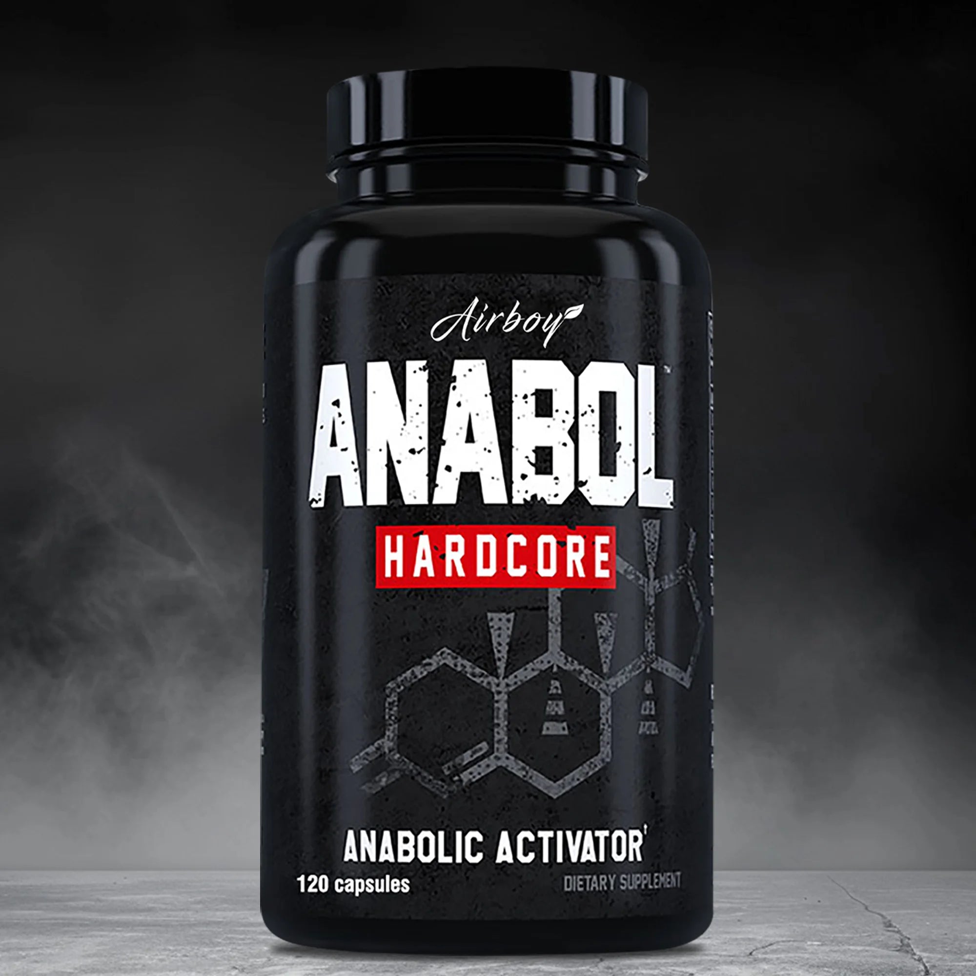 Supplément Anabol Hardcore - Aide à construire les muscles maigres, fermes et de haute qualité, favorise la croissance musculaire - 120 gélules