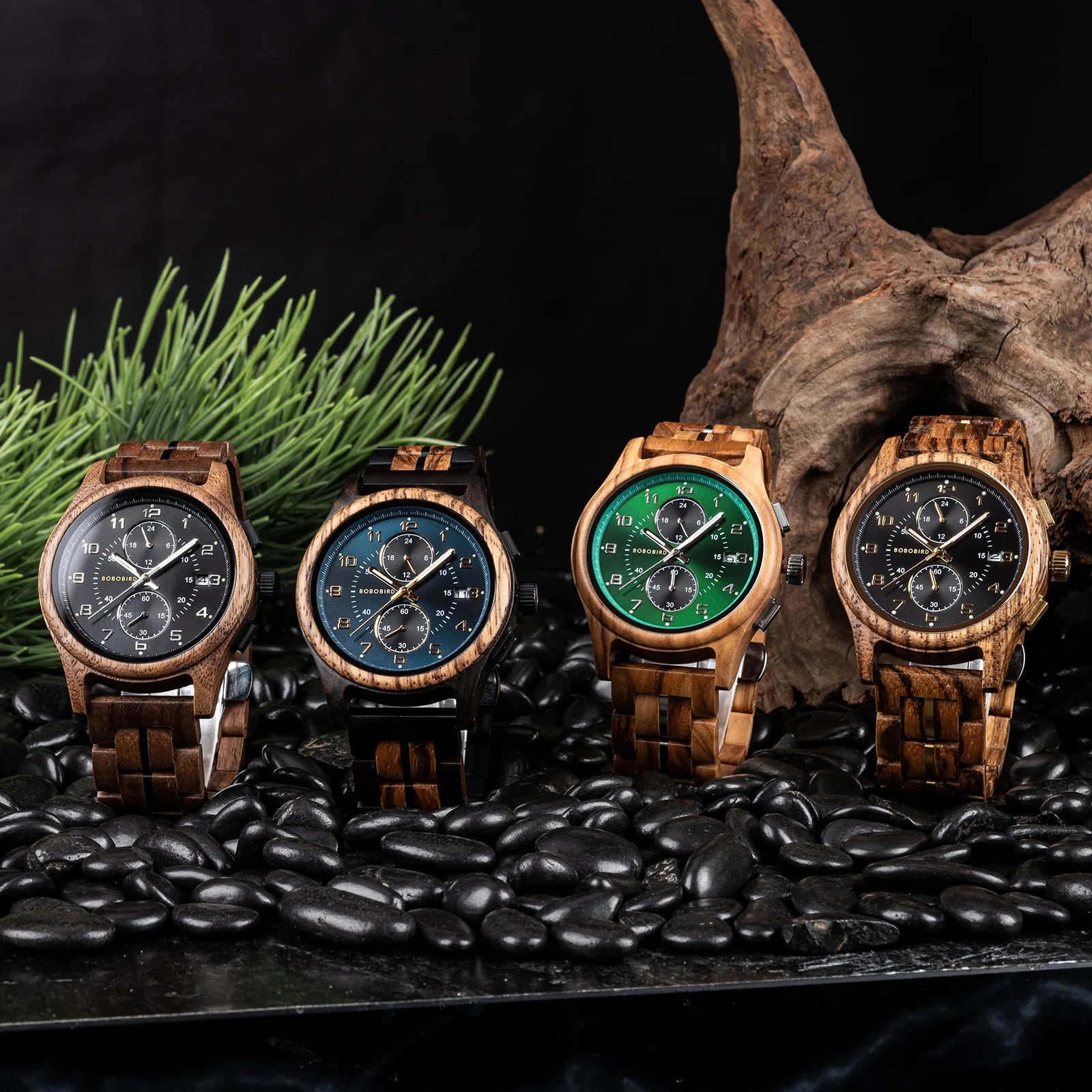 BOBO BIRD montre montre-bracelet en bois homme fabriqué à la main Vintage nouvelle montre à Quartz en bois avec montre en bois naturel élégante Unique personnalisé