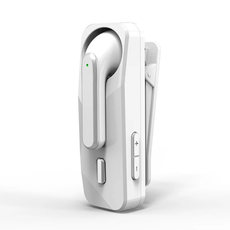 Bluetooth 5.1 casque sans fil écouteur d'affaires avec micro HD appel mains libres rappel de vibrations crochet d'oreille sport conduite casque