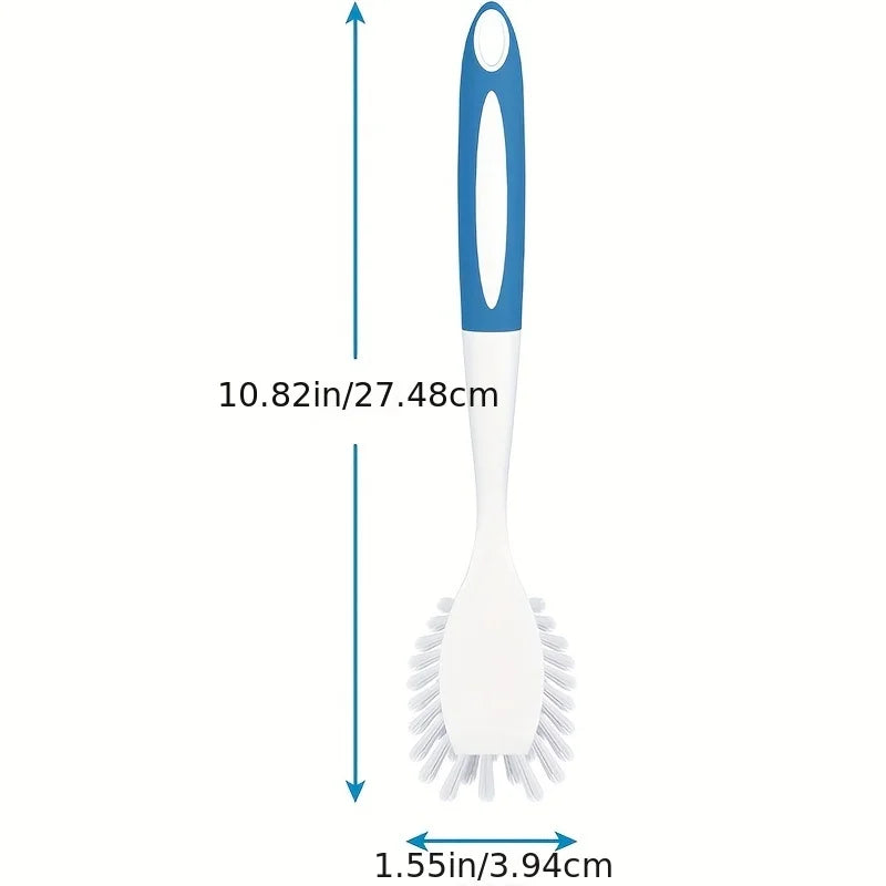 Brosse à vaisselle avec poignée, 1 pièce, brosses à récurer de cuisine pour nettoyer l'épurateur de vaisselle avec poils rigides pour évier, casseroles