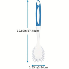 Brosse à vaisselle avec poignée, 1 pièce, brosses à récurer de cuisine pour nettoyer l'épurateur de vaisselle avec poils rigides pour évier, casseroles