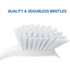 Brosse à vaisselle avec poignée, 1 pièce, brosses à récurer de cuisine pour nettoyer l'épurateur de vaisselle avec poils rigides pour évier, casseroles