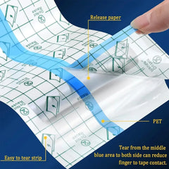 Waterproof PU film, adhesive bandage for aftercare, skin protection, healing, tattoo repair.