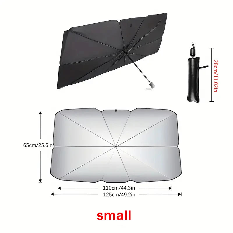 Foldable Sunshade for Car Windshield, Anti-Ultraviolet, for Car Front Window (Heat Protection)