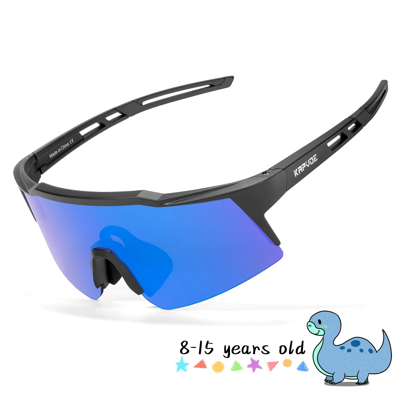 Kapvoe lunettes de soleil photochromiques pour enfants Protection UV400 lunettes de cyclisme de Sport enfants garçons filles lunettes de vélo de mode lunettes de vélo