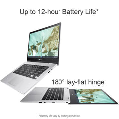 Ordinateur portable ASUS Chromebook CX1400 FHD 14", Intel Celeron N4500, 4 Go de RAM, jusqu'à 320 Go de stockage (64 Go eMMC + 256 Go Micro SD), Chrome OS