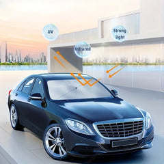 Foldable Sunshade for Car Windshield, Anti-Ultraviolet, for Car Front Window (Heat Protection)