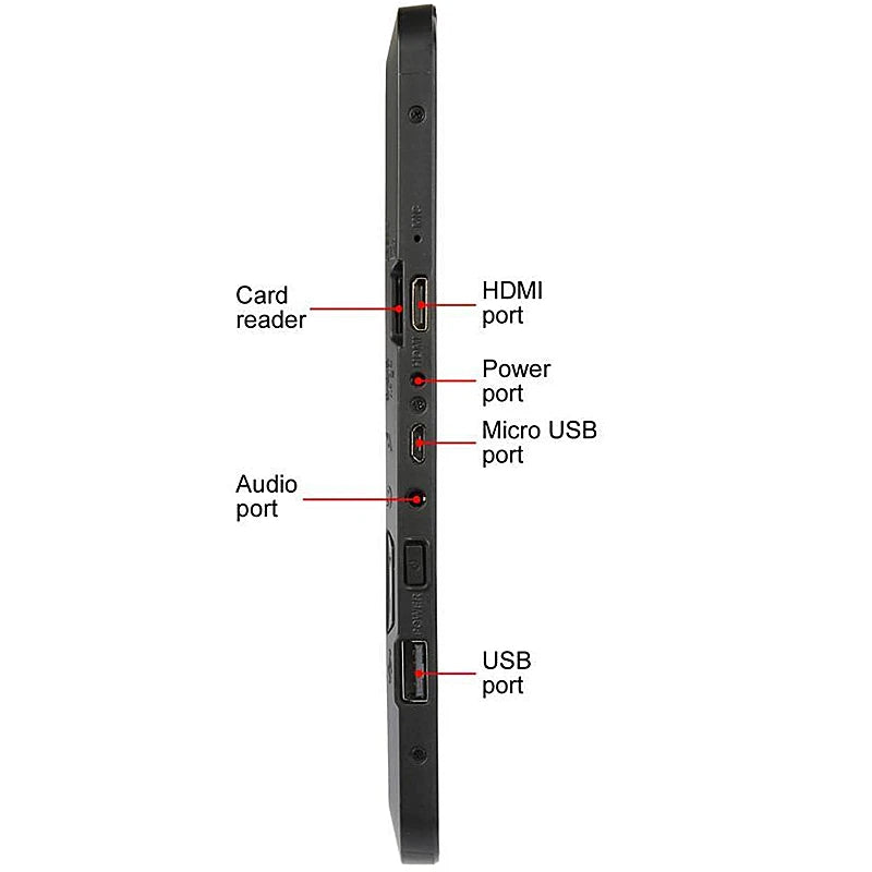 2025 offres spéciales 11.6 pouces tablette 2GB RAM 64GB ROM Android 7.0 MT8127 Quad Core CPU 768x1368 IPS 5000mAh batterie Port HDMI