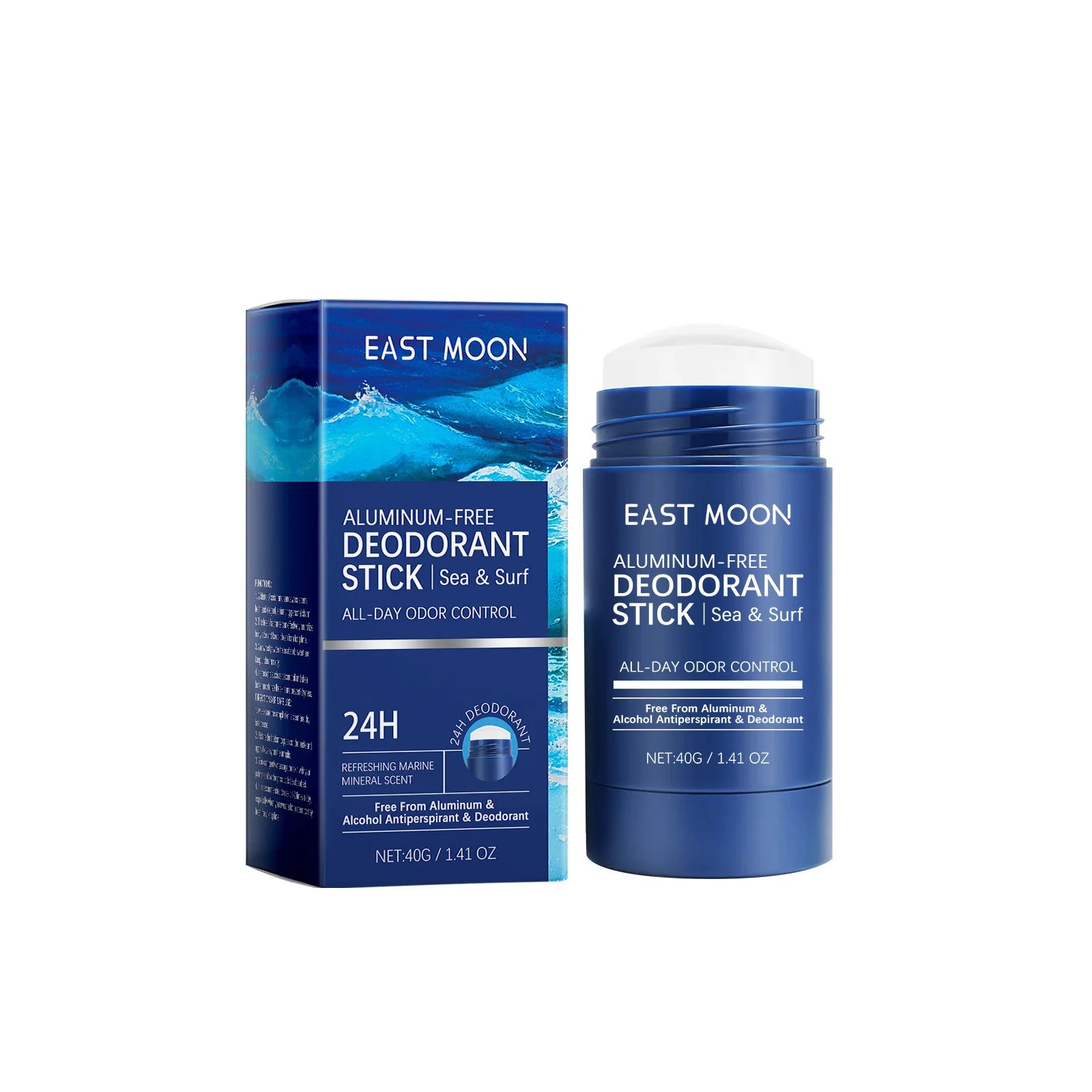 East Moon – bâton déodorant en bois de santal pour hommes, Anti-transpiration, garde le séchage, parfum durable, élimine les odeurs des aisselles, bâtons rafraîchissants