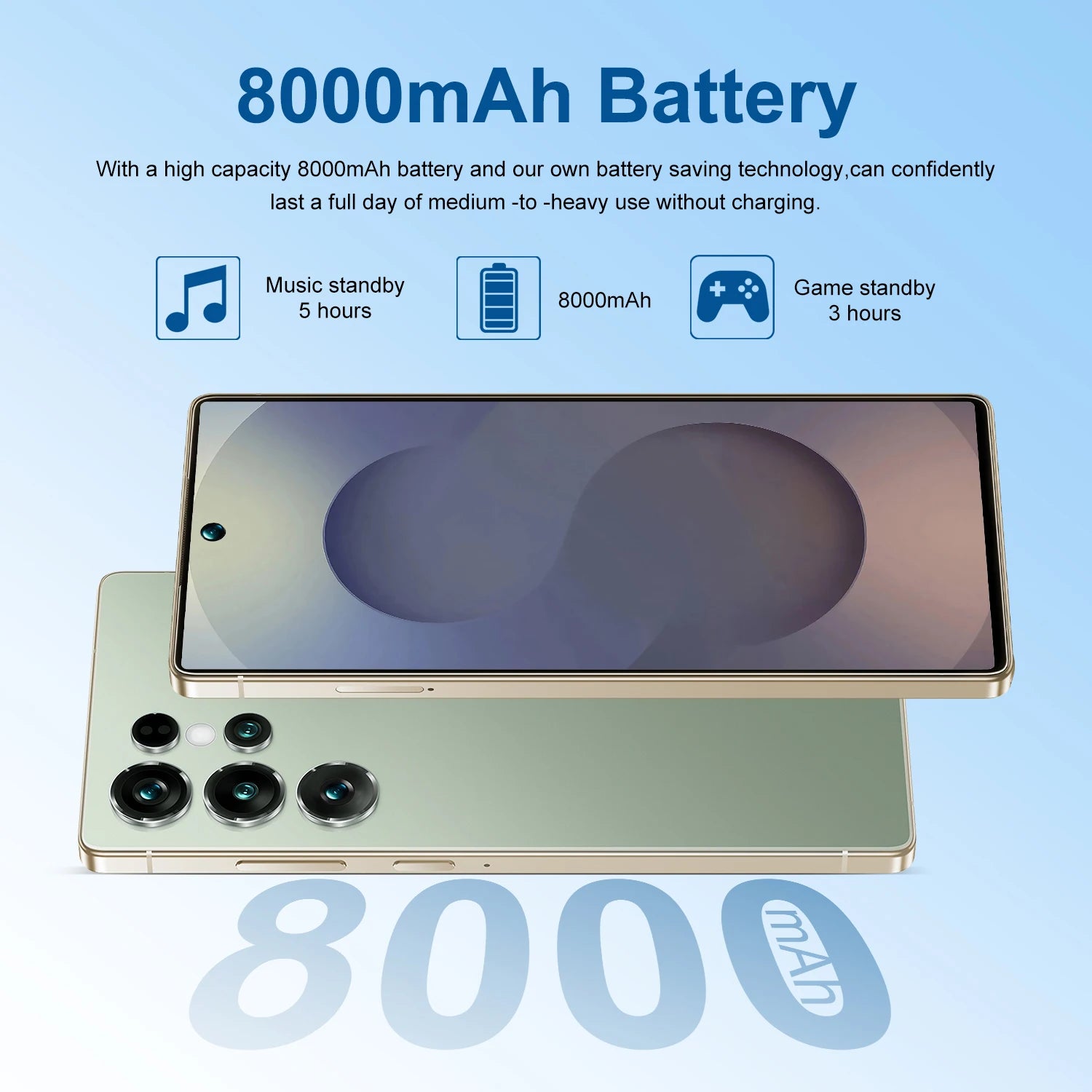 S26 Ultra Tablet PC, 7.3-inch, HD, Global Edition, Dual Original Smart Card, 8000mAh Battery, Face Tab, 2025 Trend