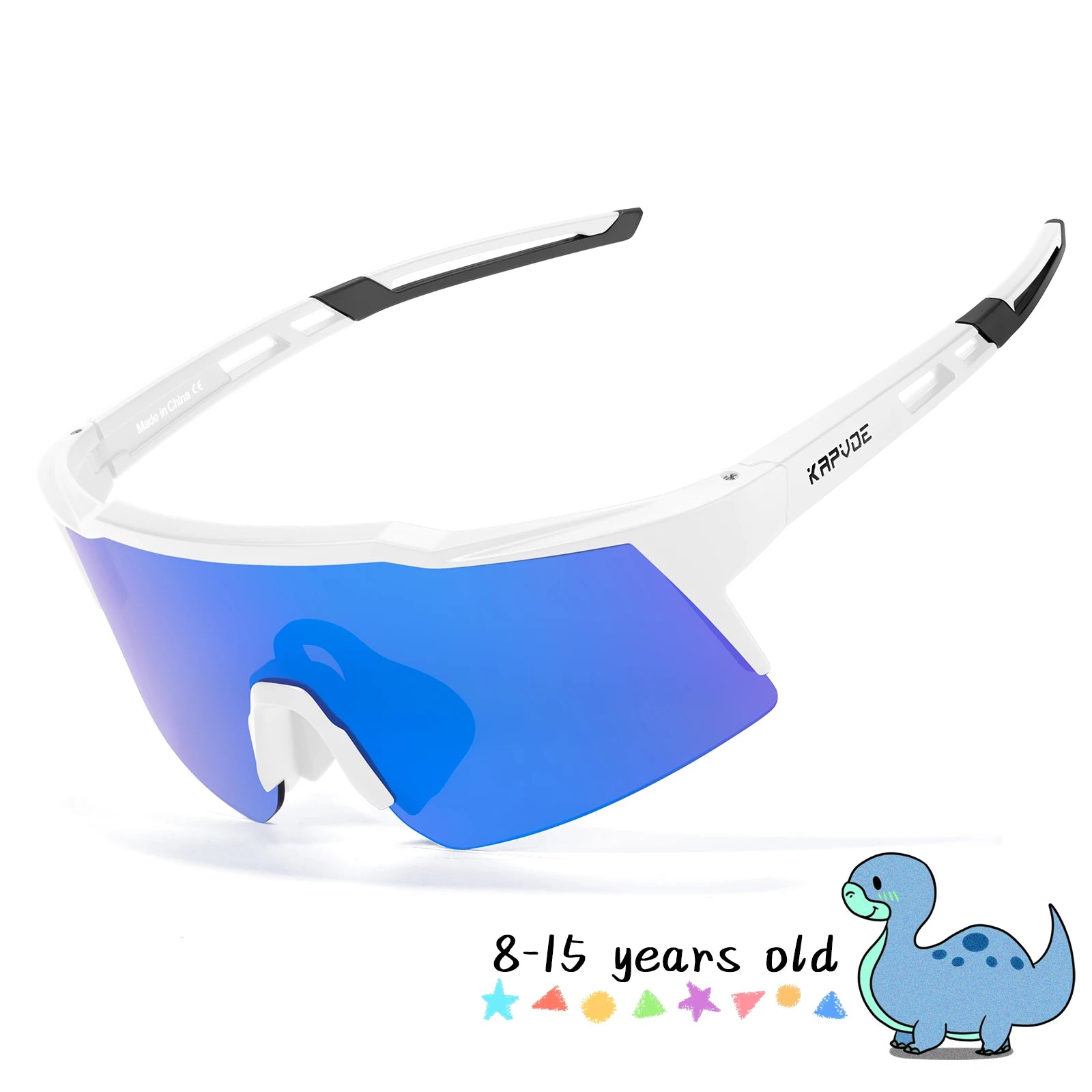 Kapvoe lunettes de soleil photochromiques pour enfants Protection UV400 lunettes de cyclisme de Sport enfants garçons filles lunettes de vélo de mode lunettes de vélo