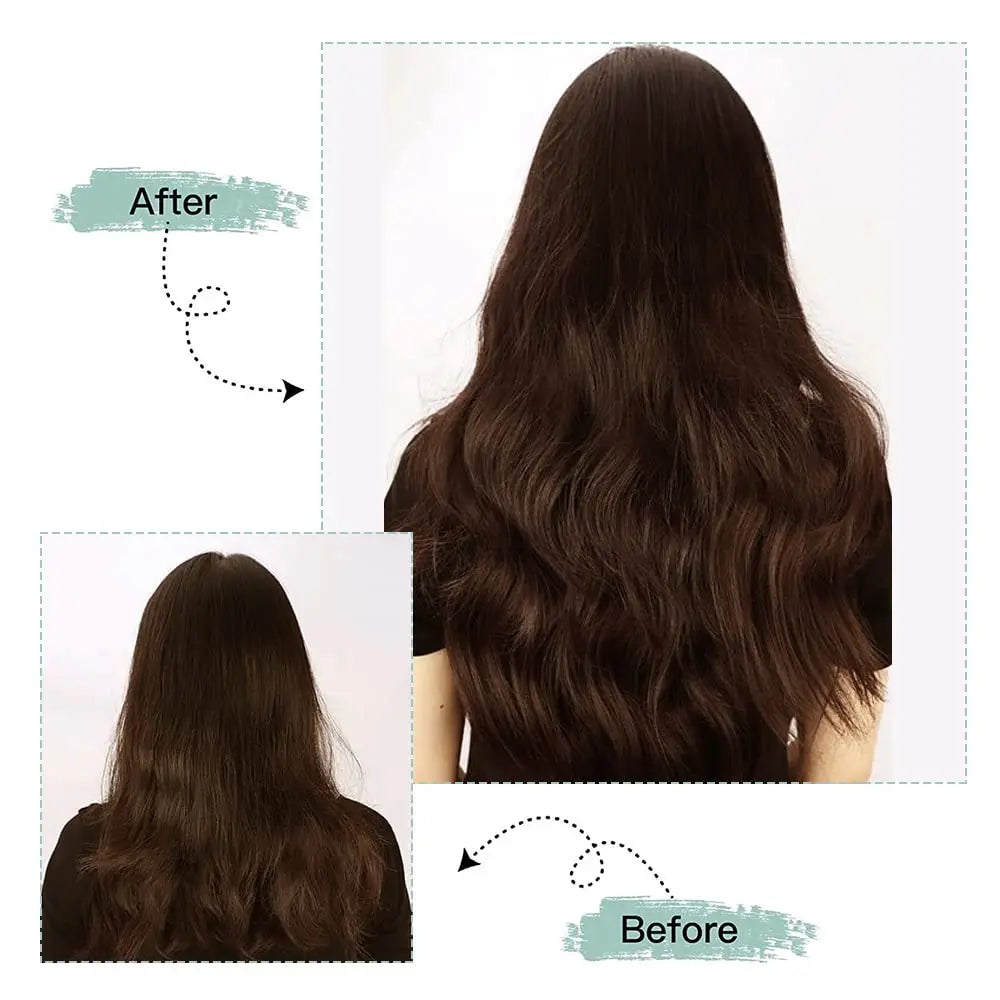 Pince à cheveux humains droite dans les Extensions de cheveux 100% non transformés pleine tête cheveux vierges brésiliens couleur noire naturelle 8 pièces avec 120G
