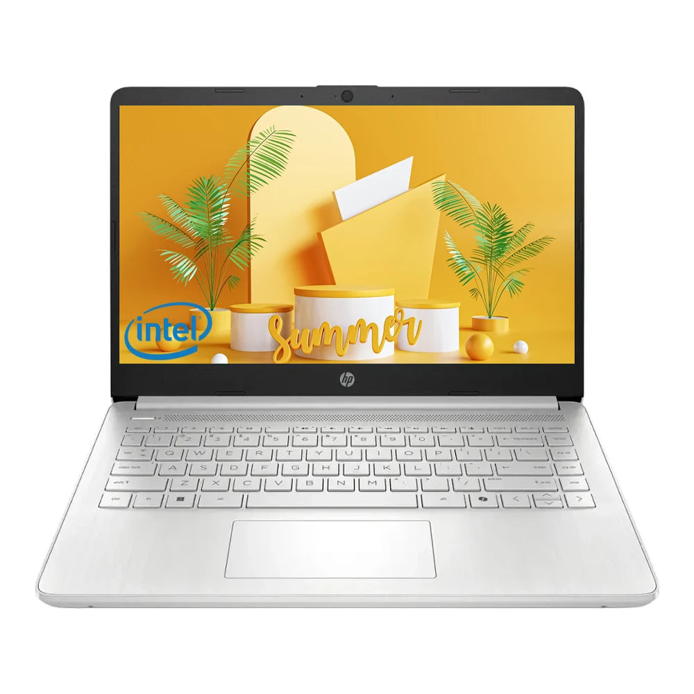 Ordinateur portable professionnel HP HD 14", processeur Intel N150, 16 Go de RAM, 128 Go de UFS, graphiques Intel, Wi-Fi 6, Windows 11 Home, argent naturel