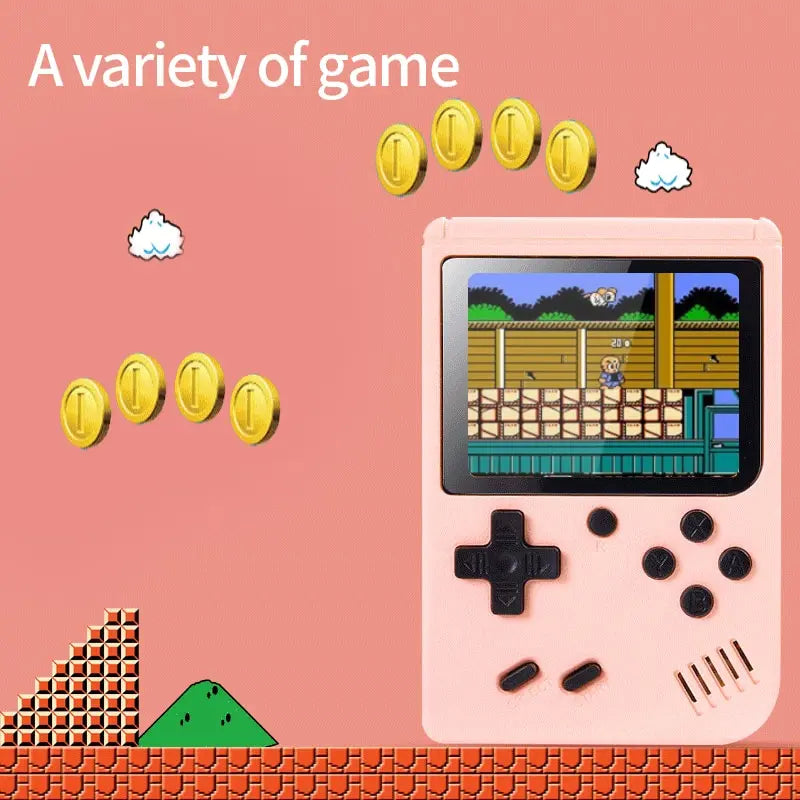 Mini Retro Portable Video Game Console for Kids, Game Player, LCD Screen, Built-in 3.0 Games, 8-bit, 500 inches