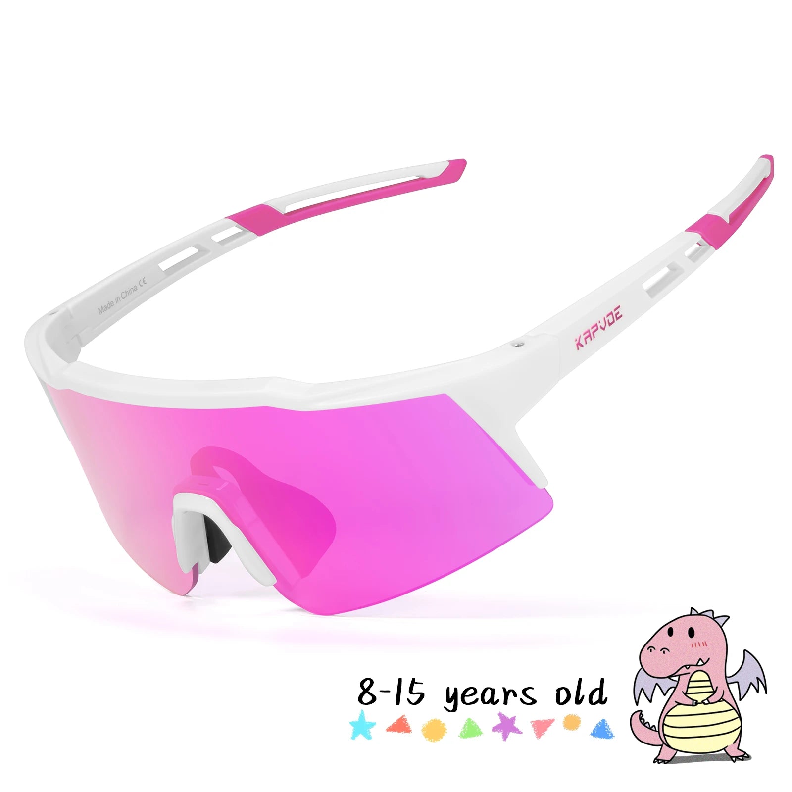 Kapvoe lunettes de soleil photochromiques pour enfants Protection UV400 lunettes de cyclisme de Sport enfants garçons filles lunettes de vélo de mode lunettes de vélo