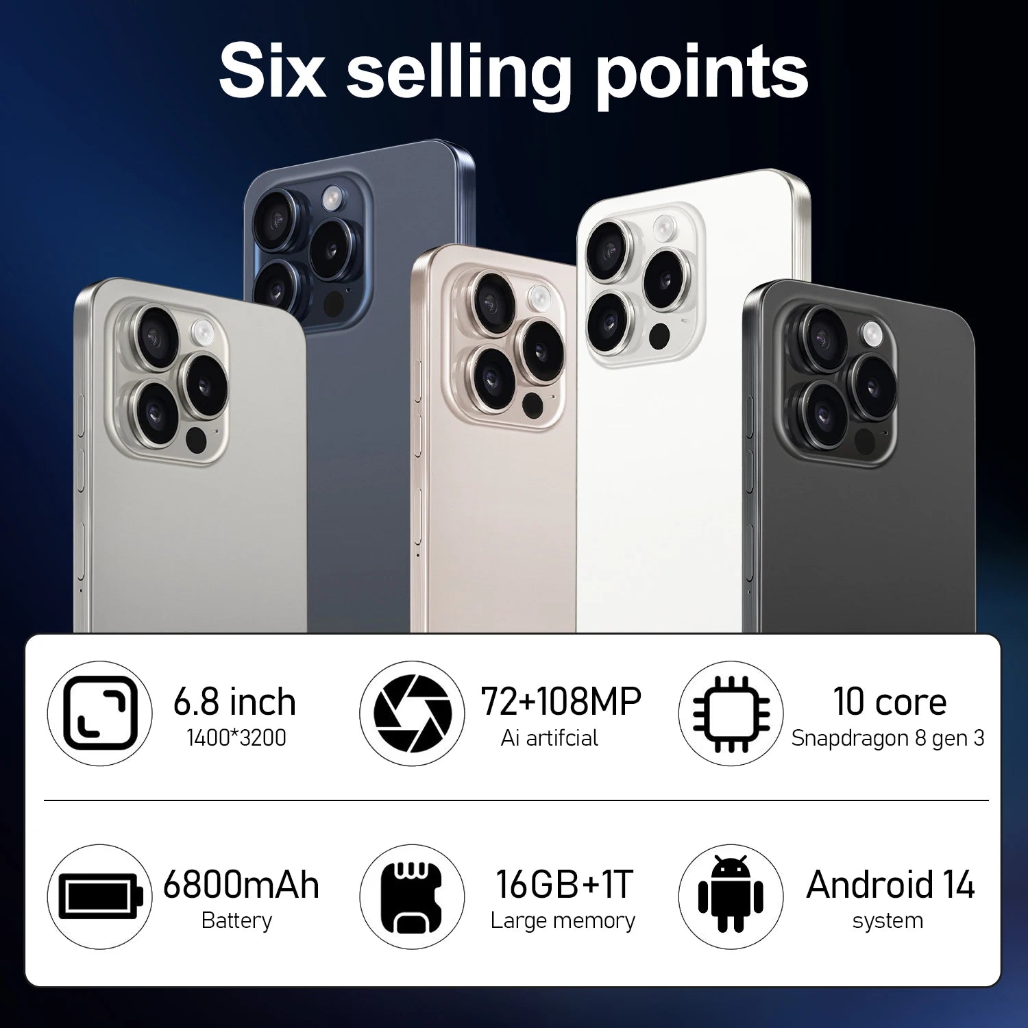 2025 nouveau Pad i16 Pro max tablette PC 6.8 pouces HD 4K Android 14 16GB + 1TB 6800mAh batterie 4G 5G double carte Sim WiFi GPS
