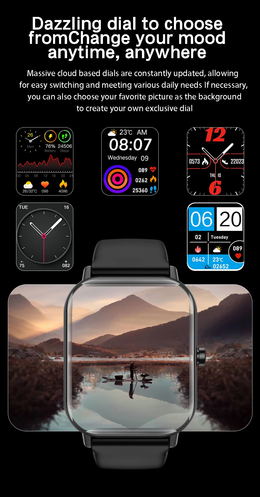 Montre de Sport pour enfants, écran HD, montre intelligente avec bracelet en Silicone, montre-bracelet électronique étanche, cadeau pour garçons et filles