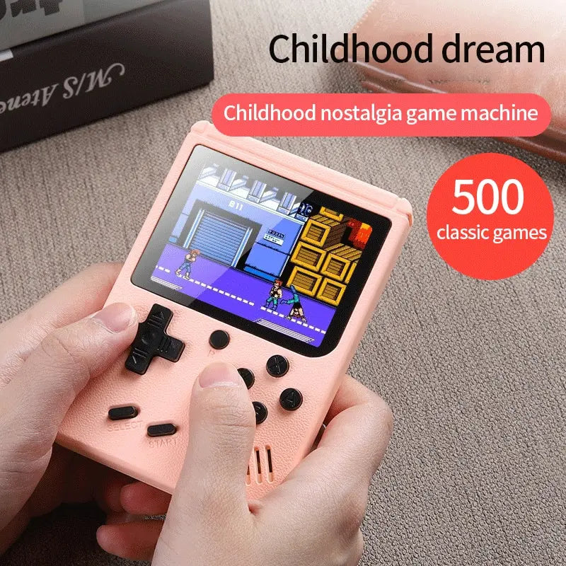 Mini Retro Portable Video Game Console for Kids, Game Player, LCD Screen, Built-in 3.0 Games, 8-bit, 500 inches