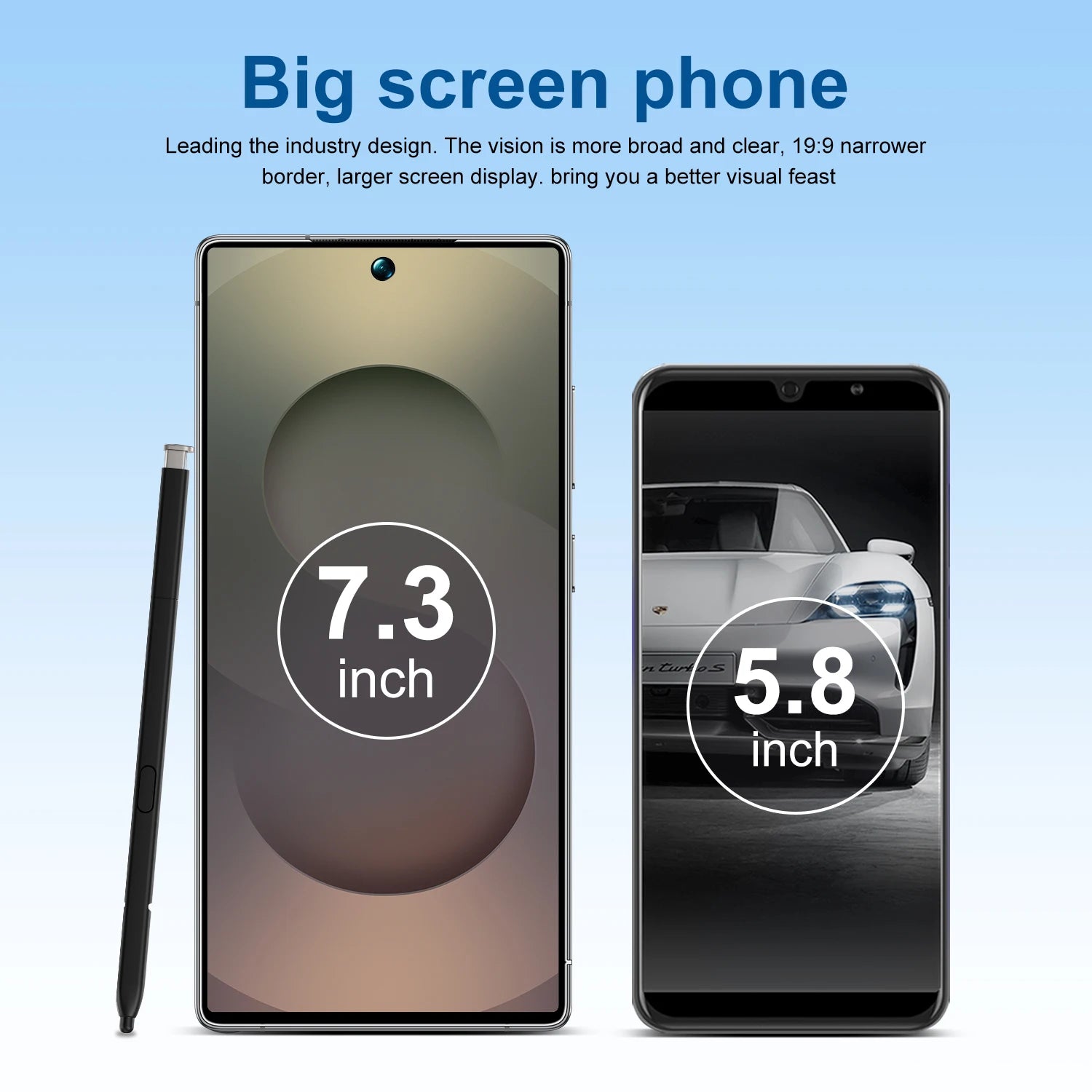 S26 Ultra Tablet PC, 7.3-inch, HD, Global Edition, Dual Original Smart Card, 8000mAh Battery, Face Tab, 2025 Trend