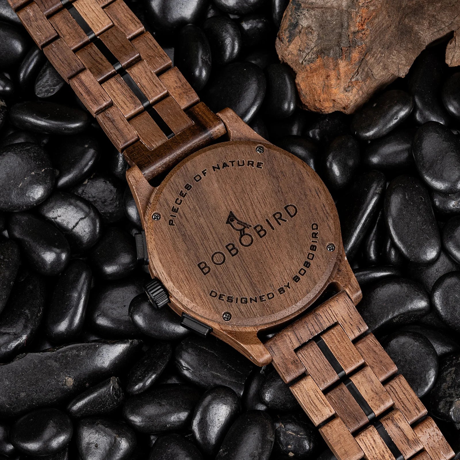 BOBO BIRD montre montre-bracelet en bois homme fabriqué à la main Vintage nouvelle montre à Quartz en bois avec montre en bois naturel élégante Unique personnalisé