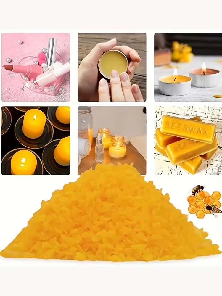 100/200g 100% pur cire d'abeille naturelle bougie savon faisant des fournitures pas ajouté soja rouge à lèvres cosmétiques bricolage matériel jaune abeille cire Cera