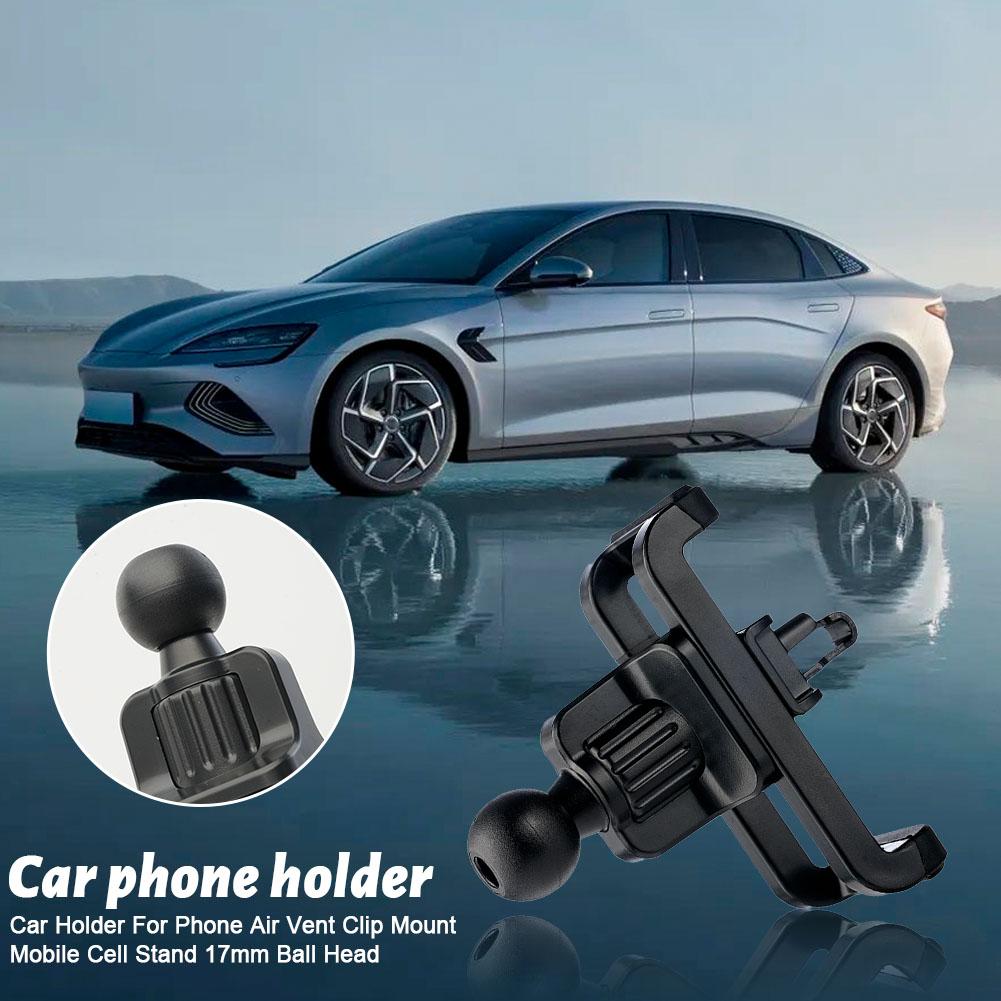 Clip de ventilation pour voiture, support de téléphone portable universel, Base à tête sphérique de 17mm pour sortie d'air de voiture, crochet, accessoires de serrage, supports GPS