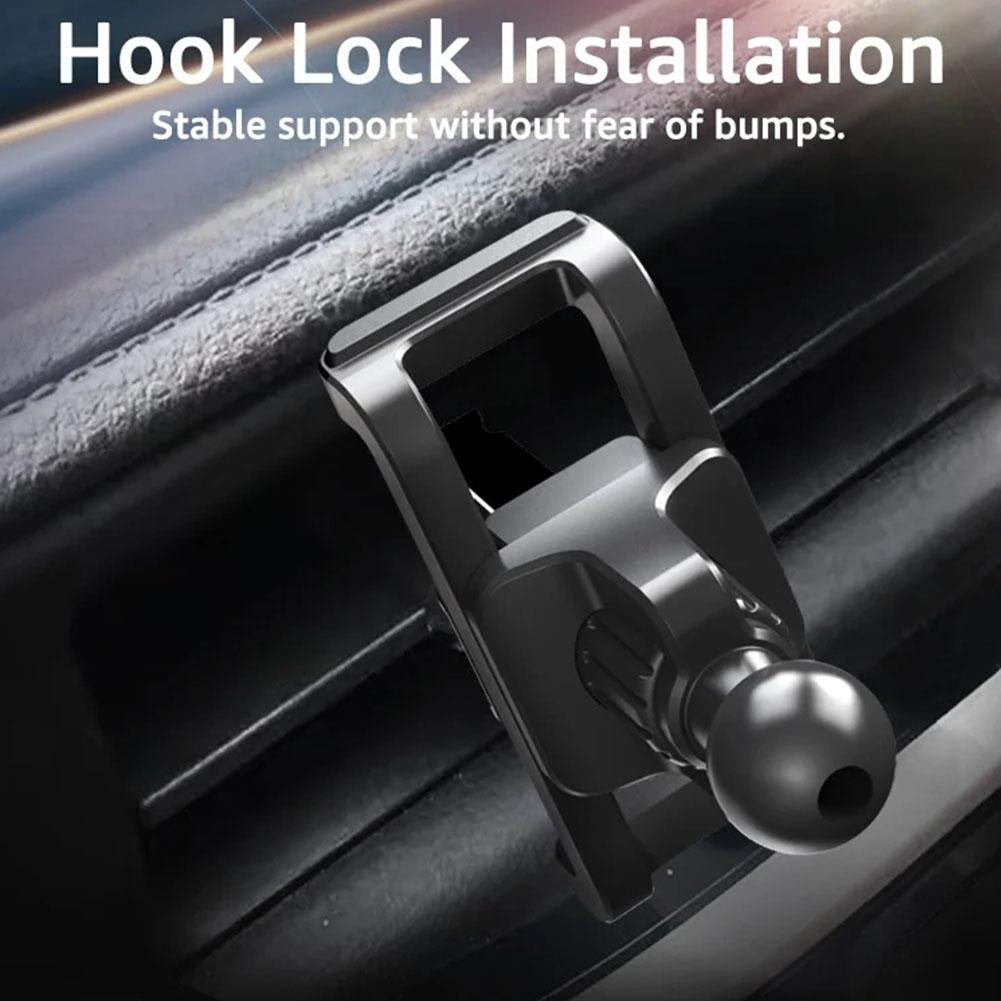 Clip de ventilation pour voiture, support de téléphone portable universel, Base à tête sphérique de 17mm pour sortie d'air de voiture, crochet, accessoires de serrage, supports GPS